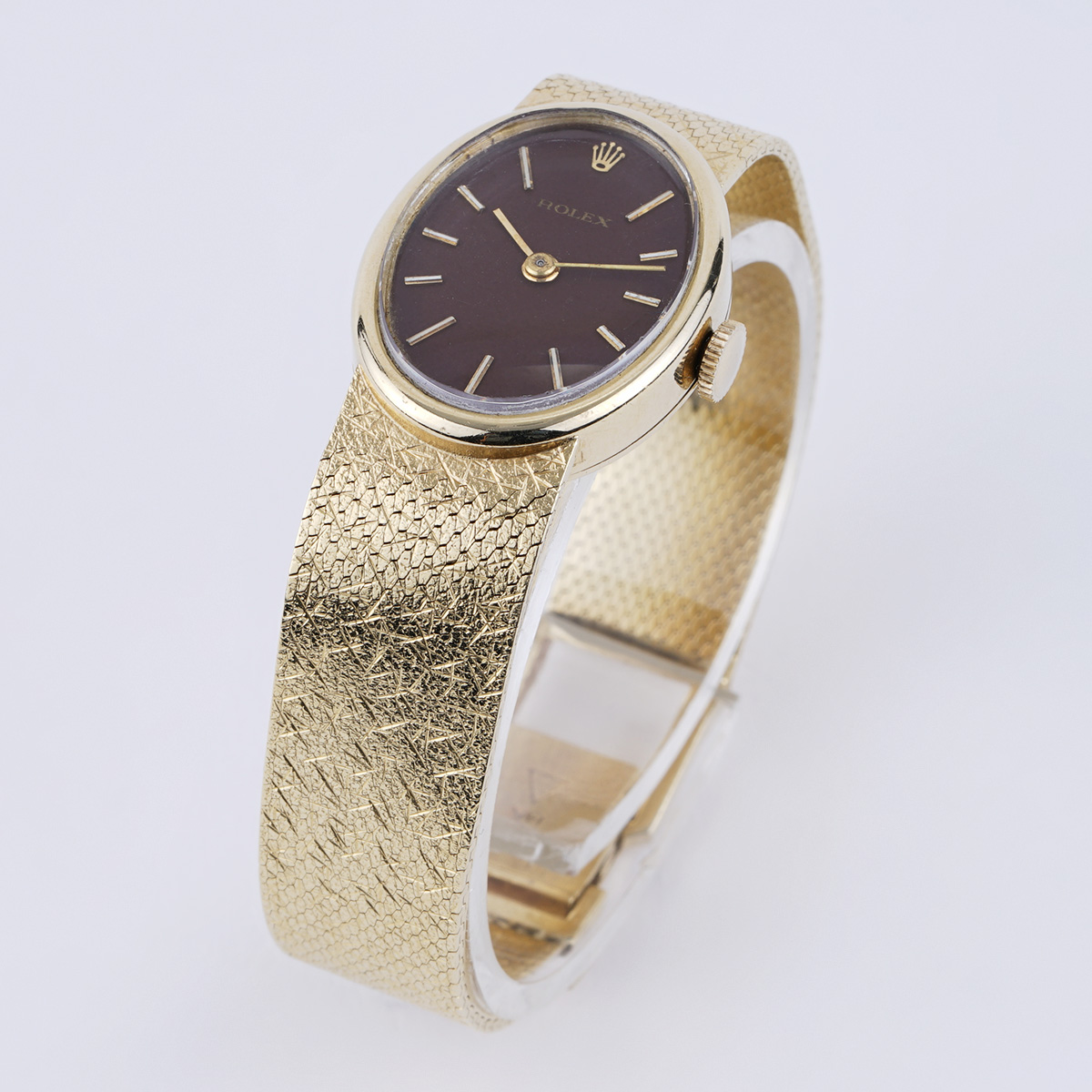 Rolex Vintage Ladies Orchid Circa 1960s 14k Yellow Gold New