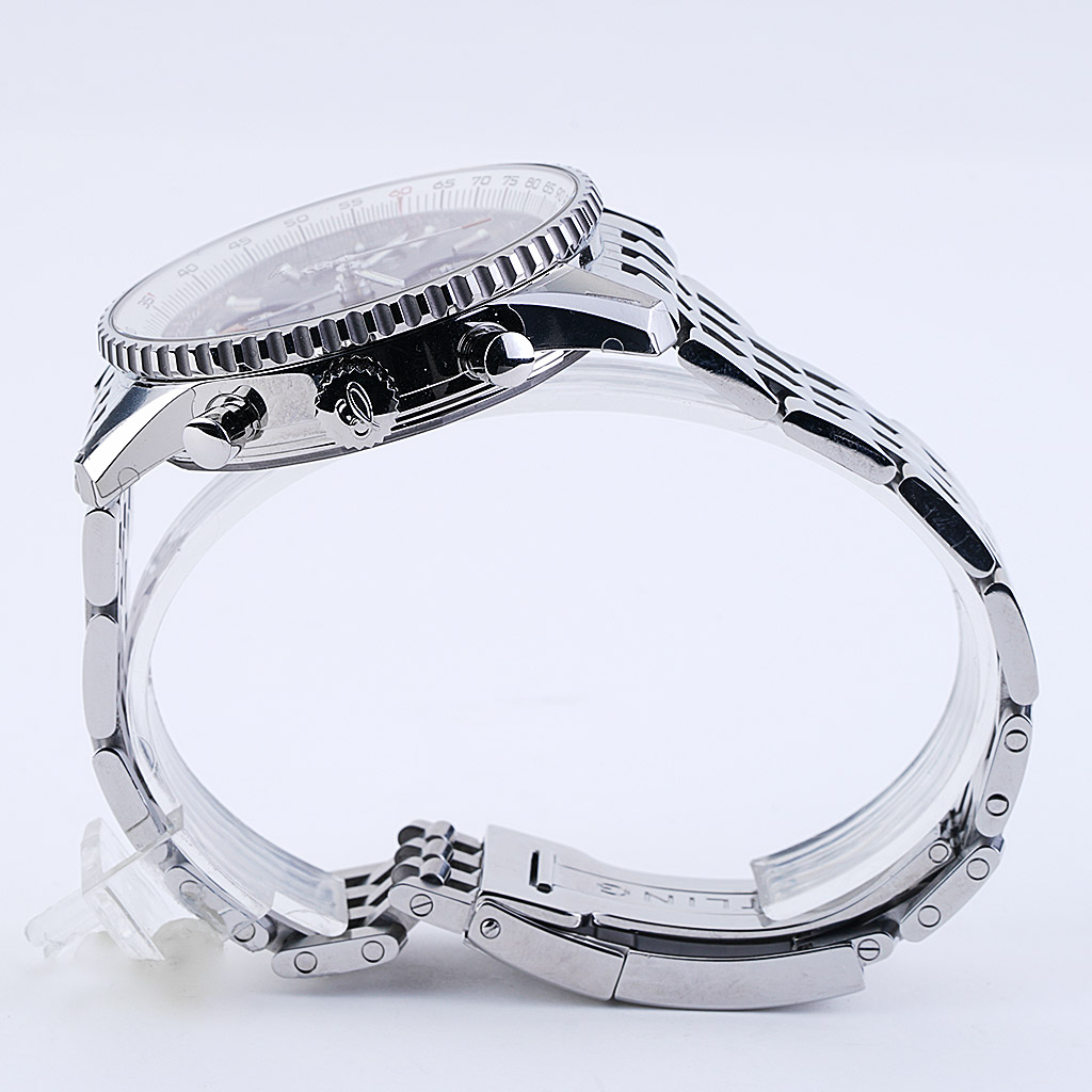 Steel Estate Breitling Navitimer Chronograph 46 black dial – Long's Jewelers