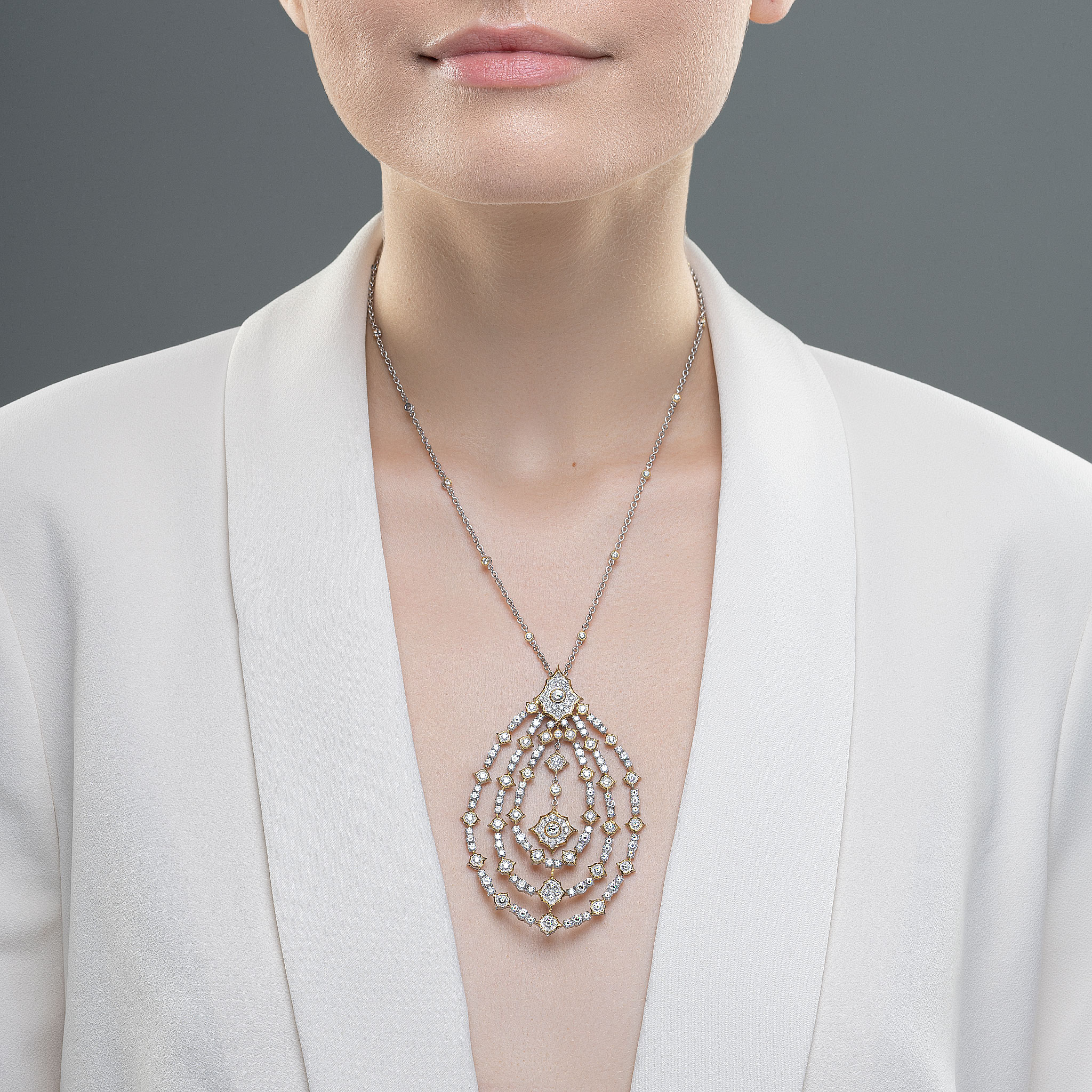 3.25ctw Victorian Fancy Diamond Pendant – Jewels by Grace