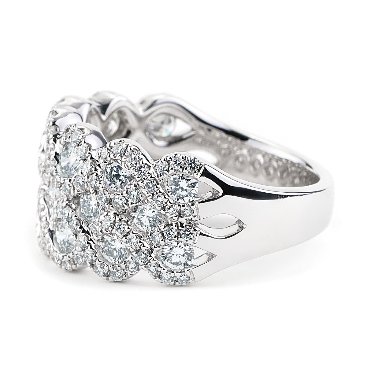Vintage Engagement Ring, Flower Design - CZ Diamonds, Solid Silver – Adina  Stone Jewelry