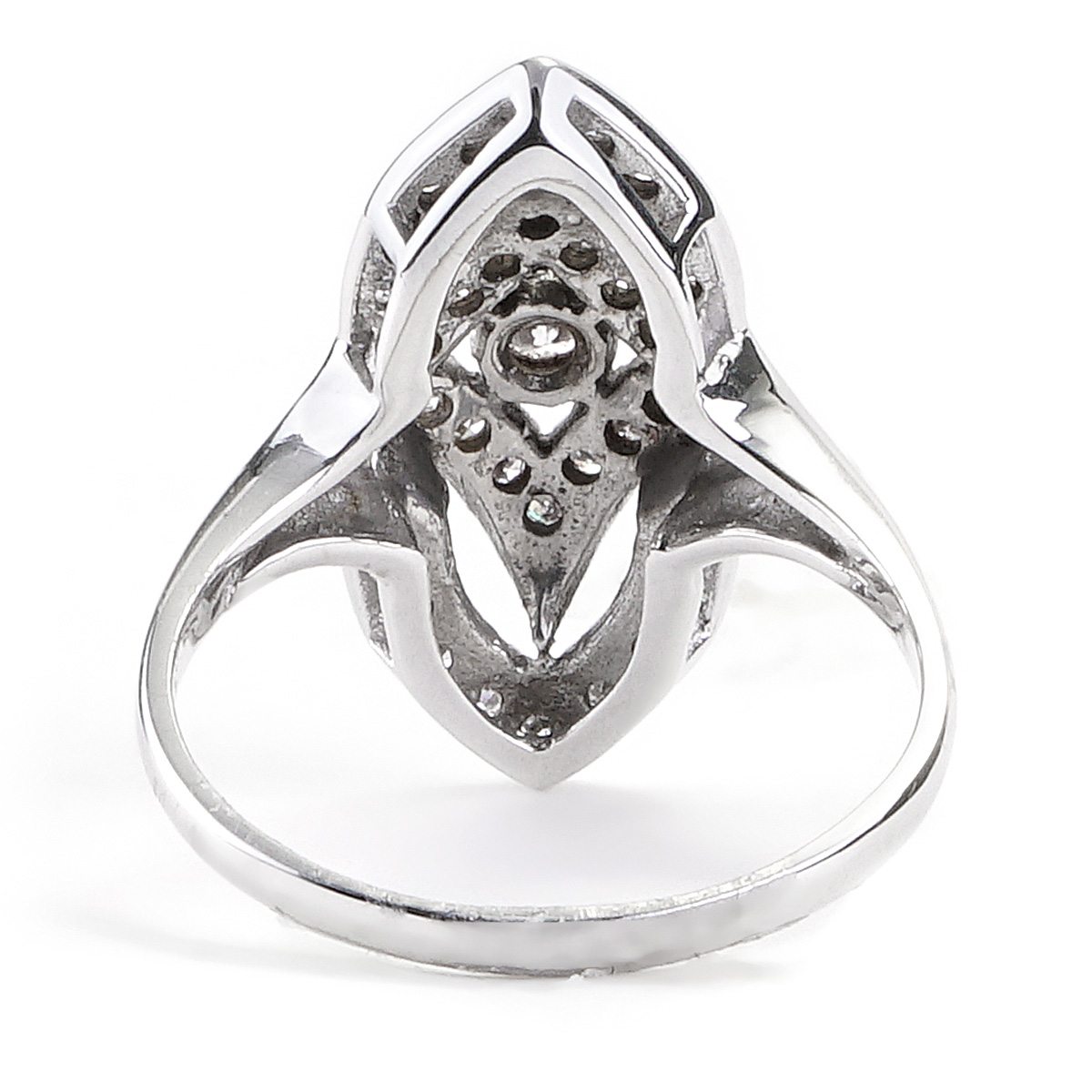0.25 CTTW Vintage Style Diamond Ring in White Gold | New
