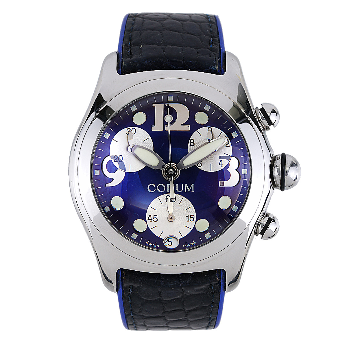 Corum Bubble Chronograph Blue Dial 45mm Circa 2005 New York