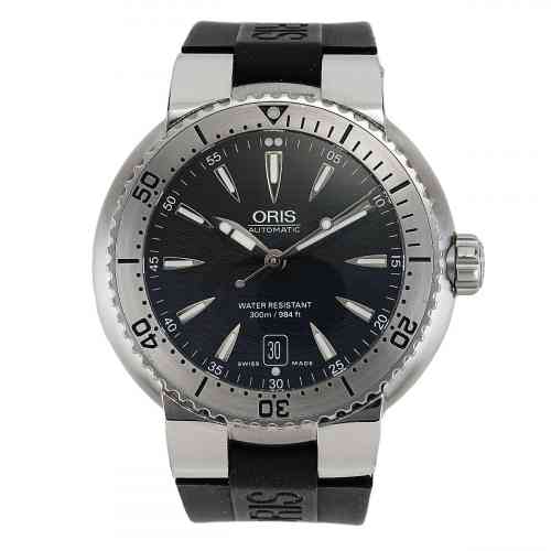 Oris Divers Date 4154RS Steel Bezel Black Dial 44mm Circa 2009