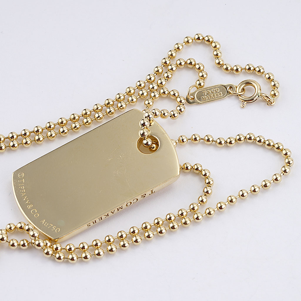 079 - Necklace ID Tag - GOLD– 877 Workshop