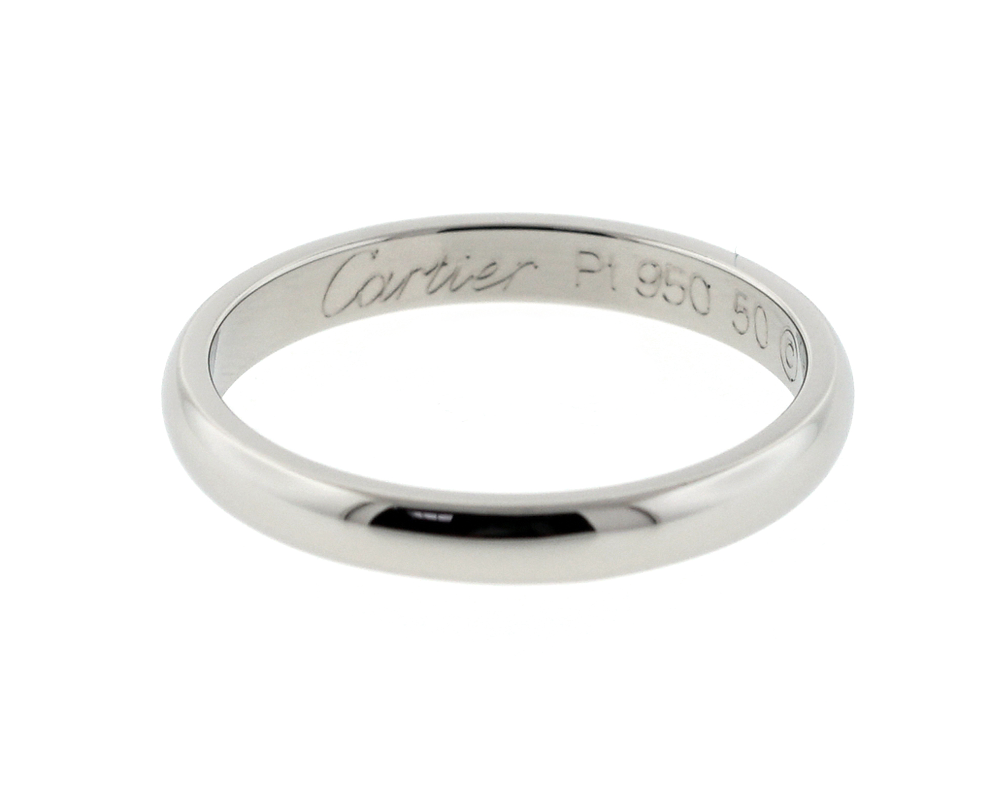Cartier Classic Wedding Band in Platinum | New York Jewelers Chicago