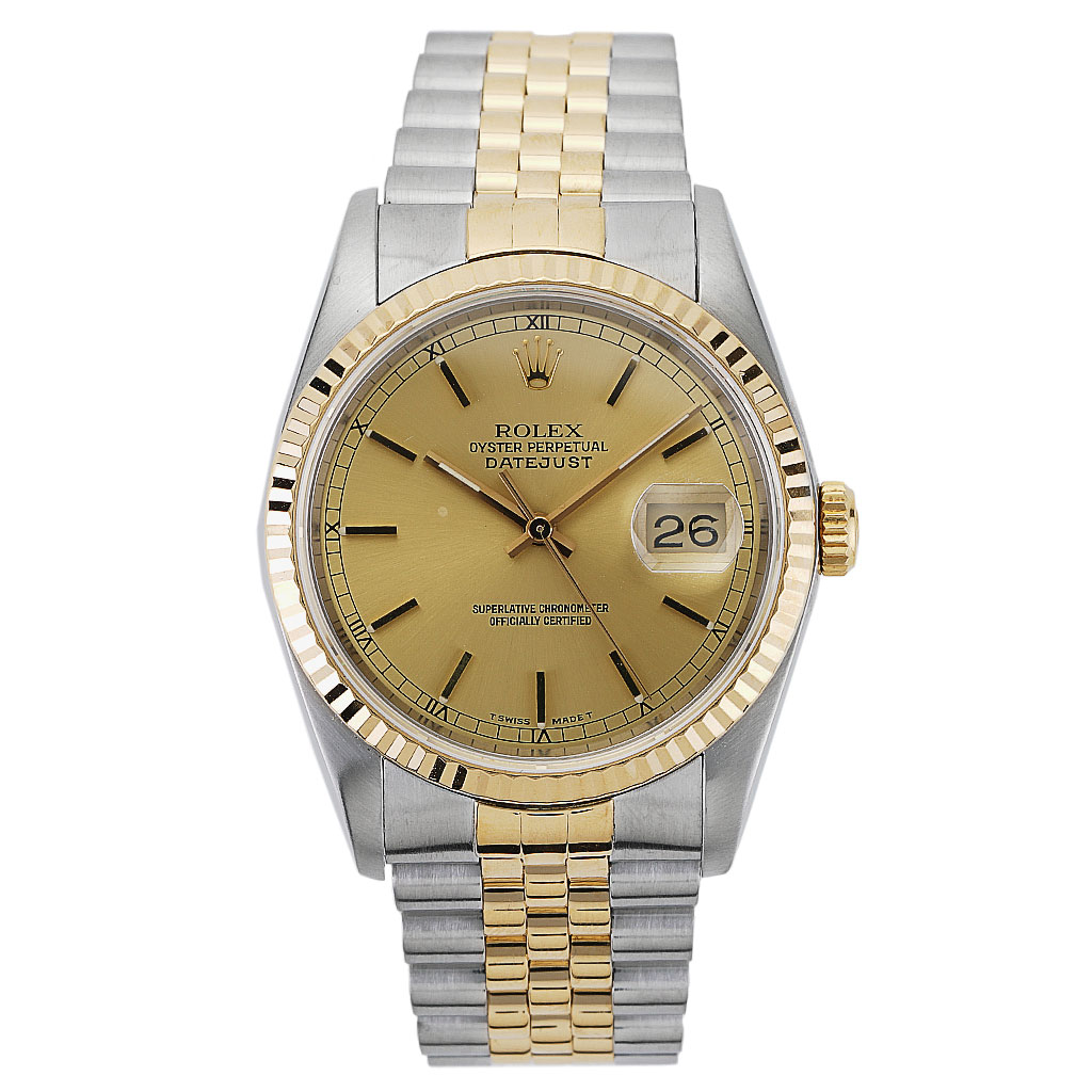 Rolex Datejust 41 Silver Dial Steel and 18K Yellow Gold Jubilee Bracelet  Men's Watch 126303SSJ 842047109540 - Watches, Datejust - Jomashop