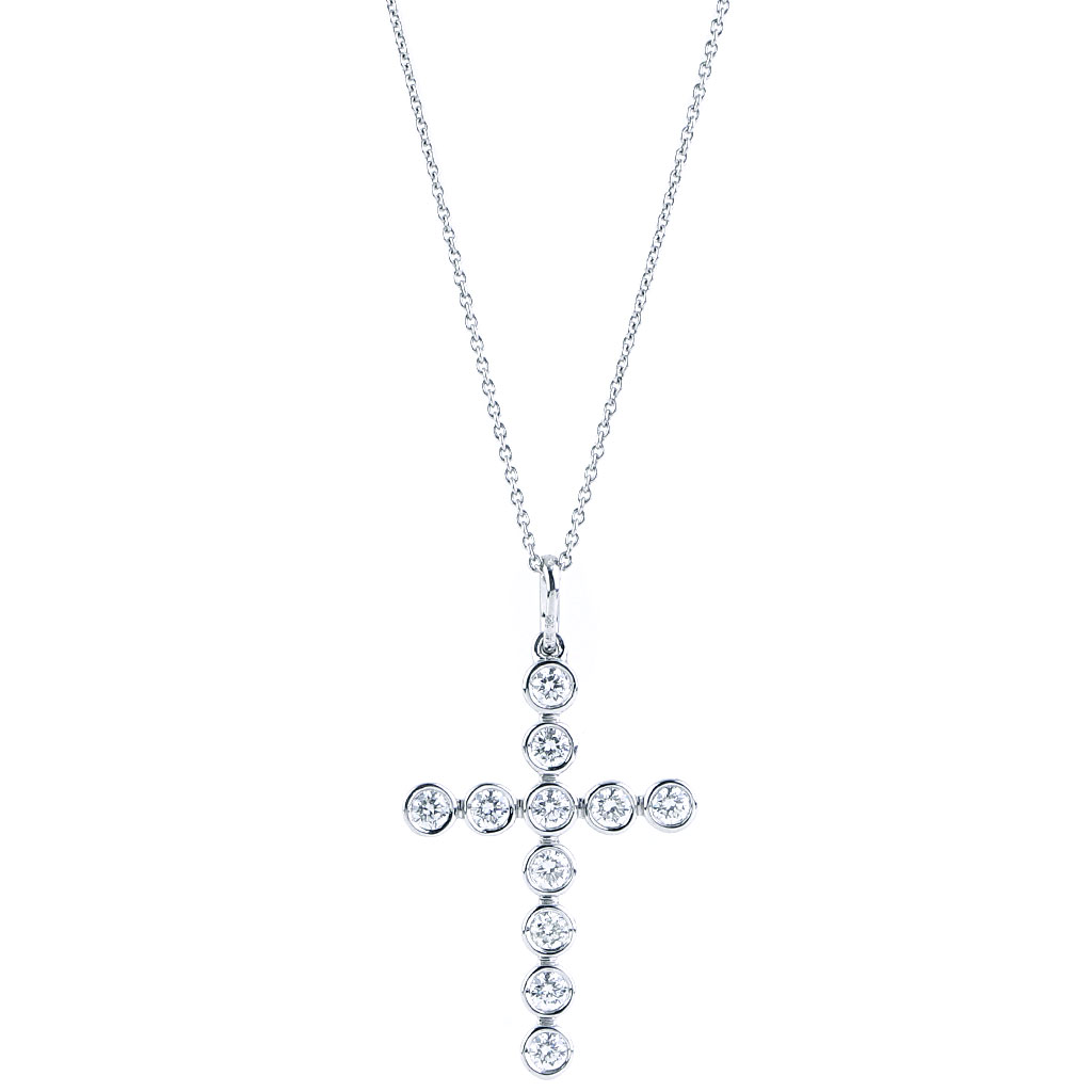 1.50 Ctw G-SI2 Round Diamond Solitaire Pendant Necklace 14k White Gold –  Liori Diamonds