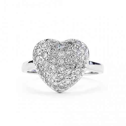【HYERES LOR】24SS★ H Heart Pave SV(W) Side Point Ring HYERES LOR】24SS☆ H Heart Pave SV(W) Side Point Ring HYERES