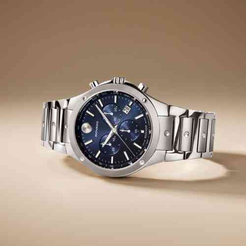 Movado SE Chronograph Blue Dial Stainless Steel Band | New York 