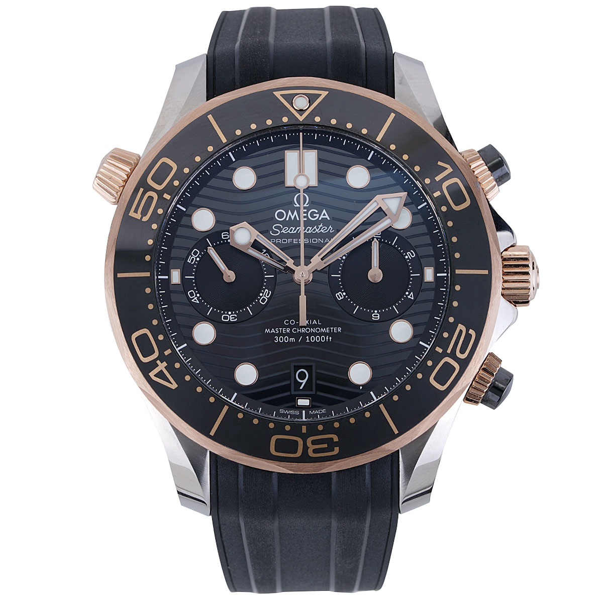 Omega Seamaster Diver 300 Chronograph Two Tone New York Jewelers Chicago