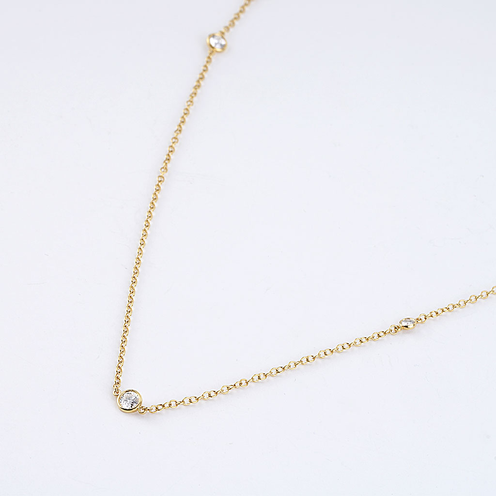 0.50 Carat Diamond By the Yard Necklace – Velvet Box Jewels