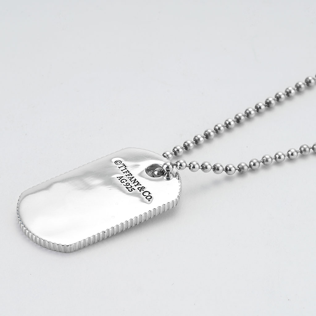 Tiffany & Co. Coin Edge Dog Tag | New York Jewelers Chicago
