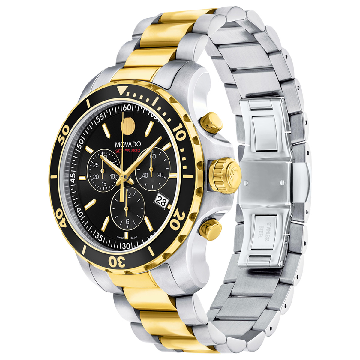 Movado series 800 two tone chronograph best sale