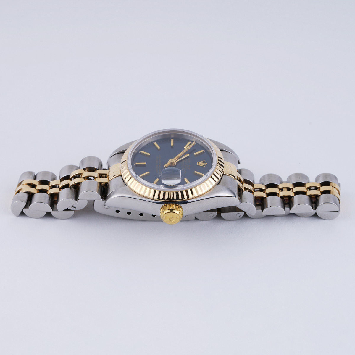 Rolex Datejust Ladies Two Tone Circa 1996 Blue Dial New York