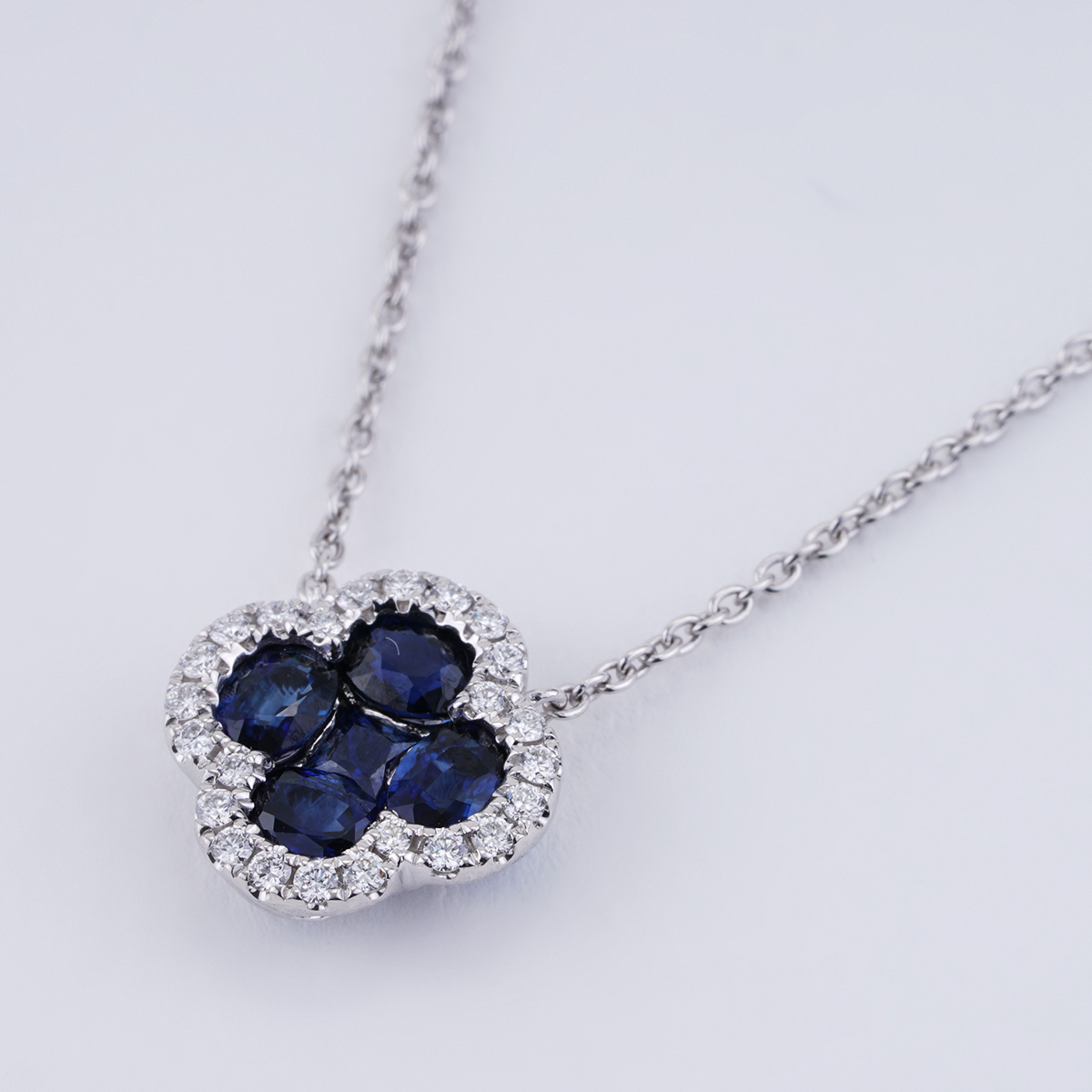 Pear Cut 4 Leaf Clover Diamond Pendant Necklace Chain Women Jewelry 14K  White GP | eBay