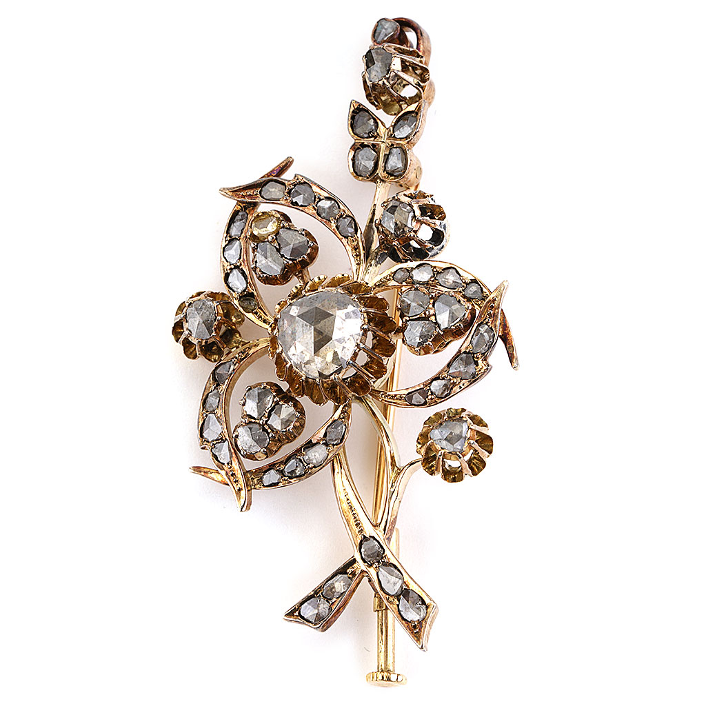 gyujnb Brooches for Women Vintage Rose Brooch Female Diamond Encrusted Flower Pin Coat Suit Accessory Buckle Brooches in Jewelry, Women's, Size: One size