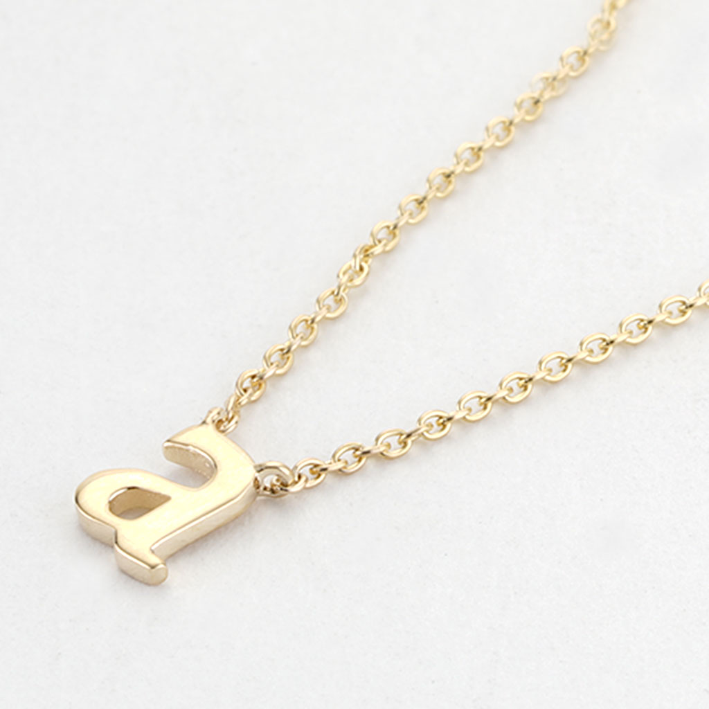Lowercase H Initial Necklace – Bysdmjewels