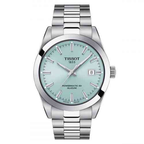 Tissot Gentleman Powermatic 80 Silicium Ice Blue Dial New York