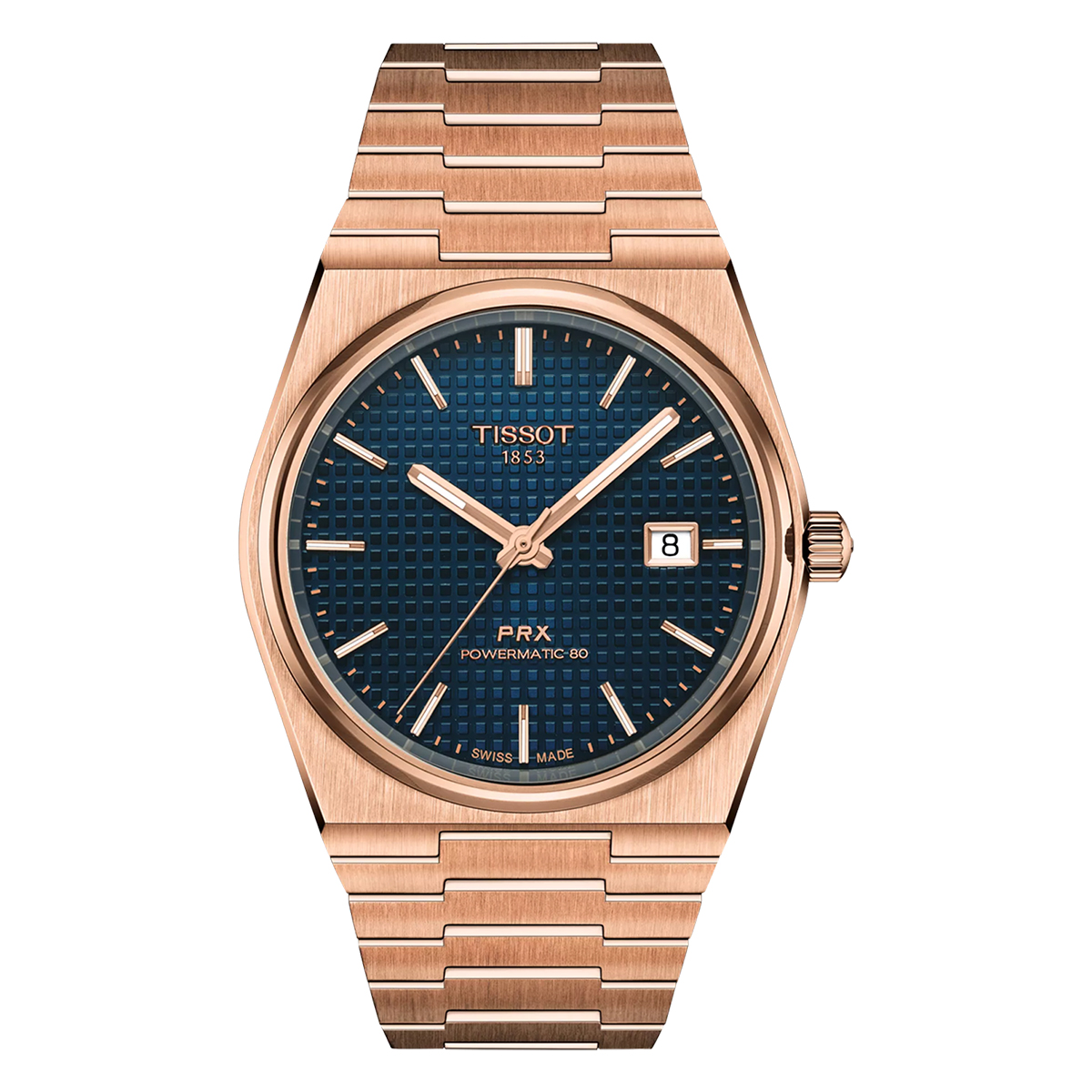 Tissot PRX 40mm Blue Dial Rose Gold Tone Bracelet | New York
