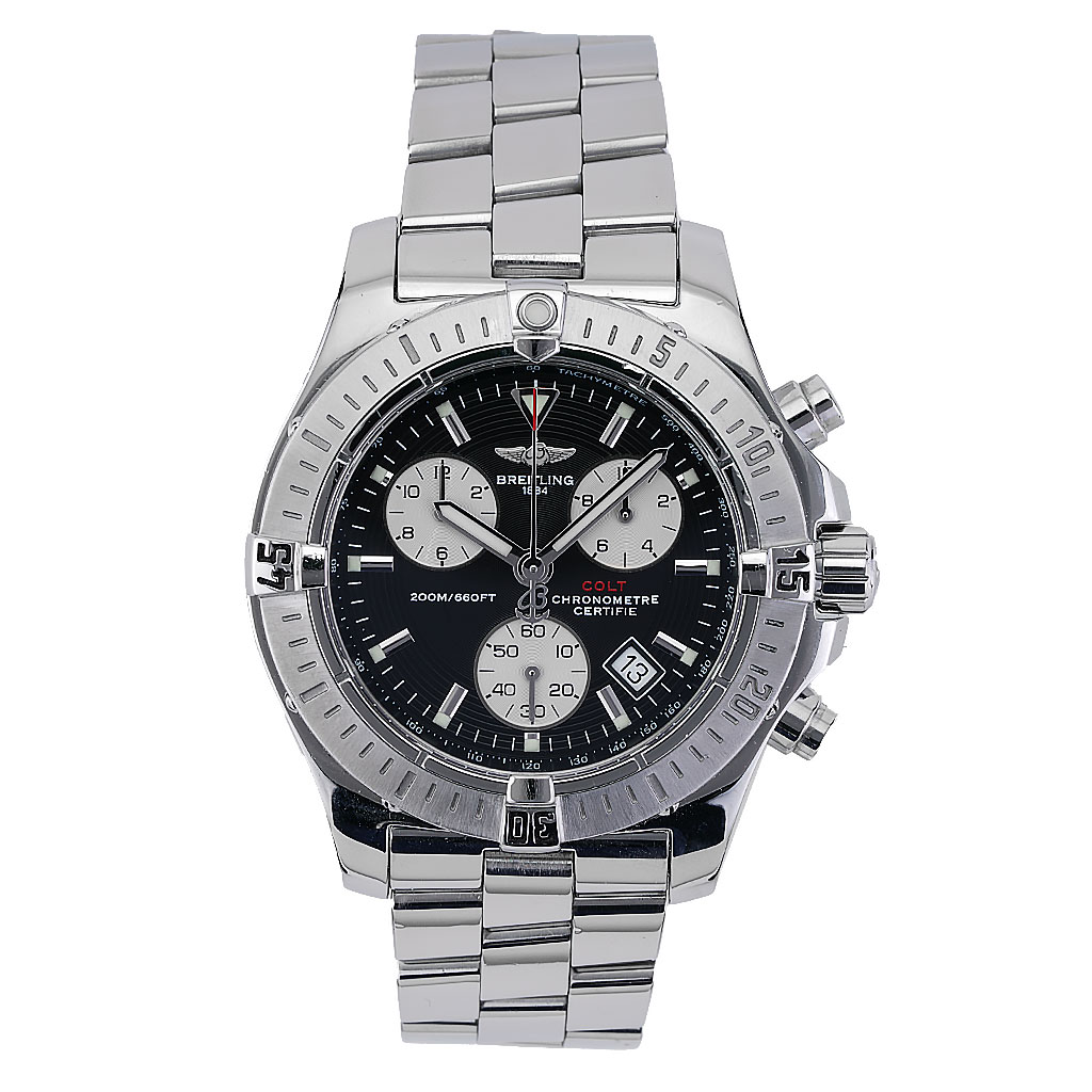 Breitling Colt Black Dial Chronograph | New York Jewelers Chicago