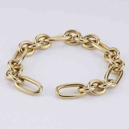 Tiffany & Co. 750 Heart Bracelet 7.50 Chain in 18k Yellow Gold - With