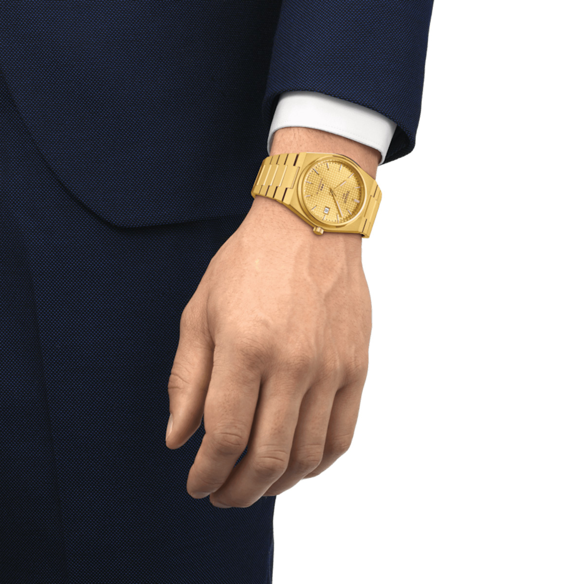 Tissot PRX Powermatic 80 40mm Gold Dial Gold Tone Bracelet | New 