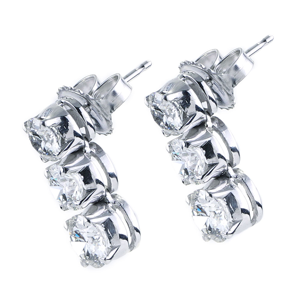 A pair of distinctive diamond drop earrings – Cousins Fine Jewellery-sgquangbinhtourist.com.vn
