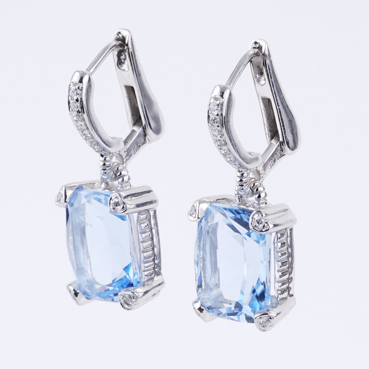 Judith Ripka Blue Sapphire Estate Earrings buy