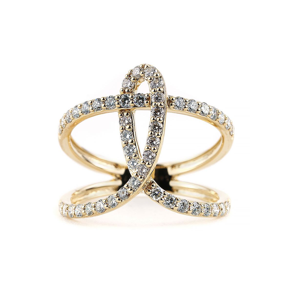 Manufacturer of 22k gold white stone fancy rings | Jewelxy - 223987
