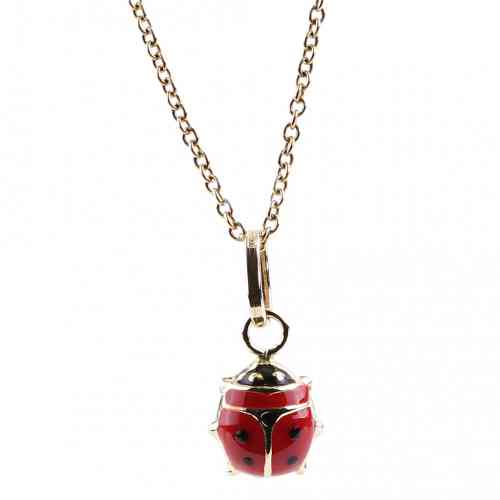 Buy The Jewels Jar Gold Little Princess Ladybug Necklace in 18kt Gold-plated  Sterling Silver for Baby Girls in Kuwait | Ounass