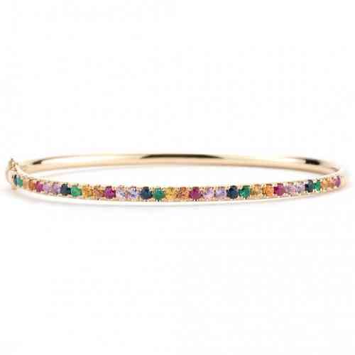Youth Sized Multi-Colored Rainbow Party Bangles – Golden Thread, Inc.