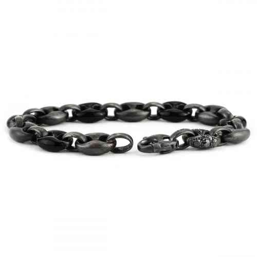 MARCO DAL MASO Ulysses Marine Chain Black Diamond Bracelet