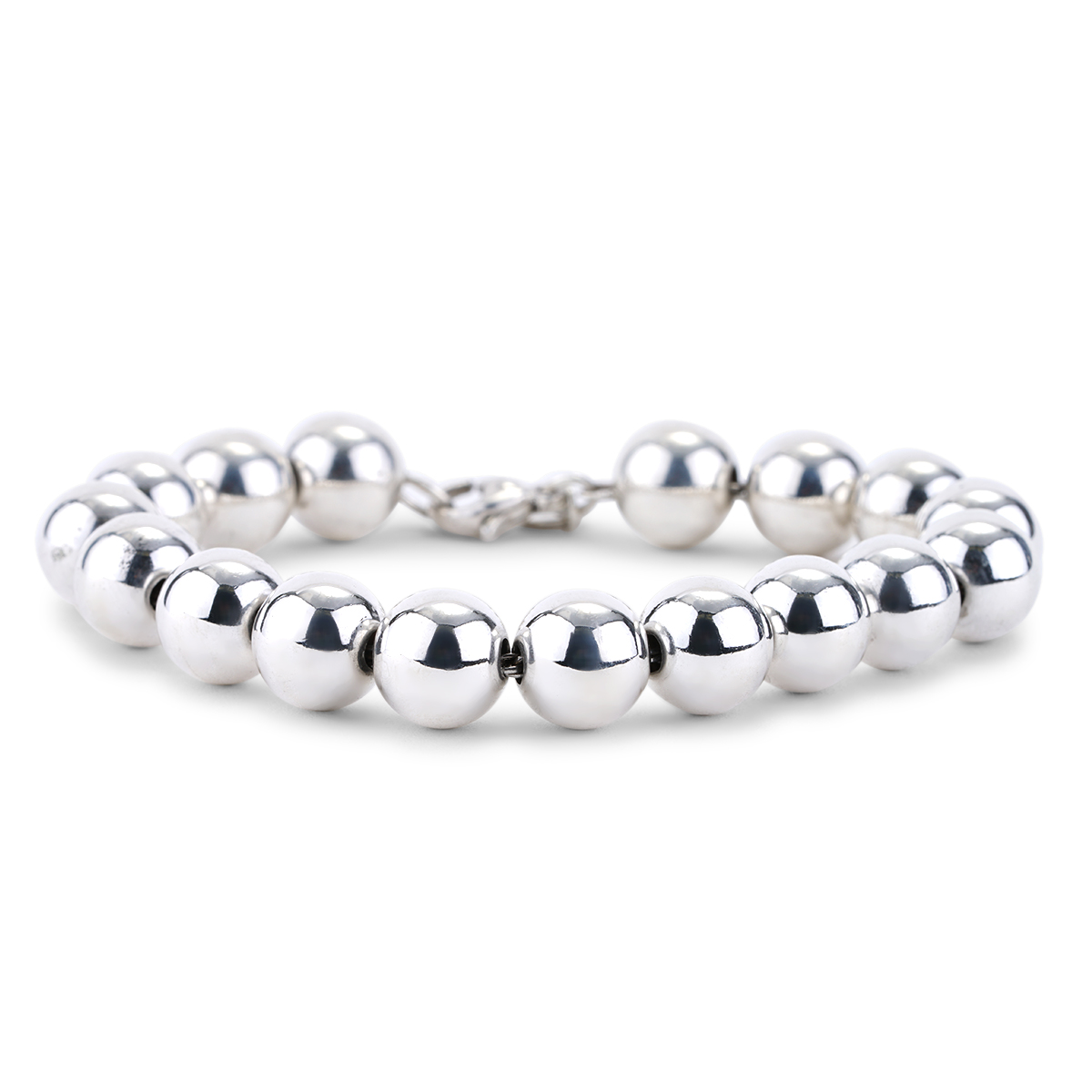Tiffany & Co. Sterling Silver Beaded Bracelet 7.25'' 10mm | Barry's Pawn  and Jewelry