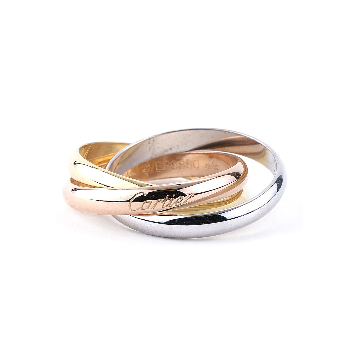 CartierFrench Trinity Ring in 18ctWhite, Yellow&Rose Gold, Medium  |mimijewellery