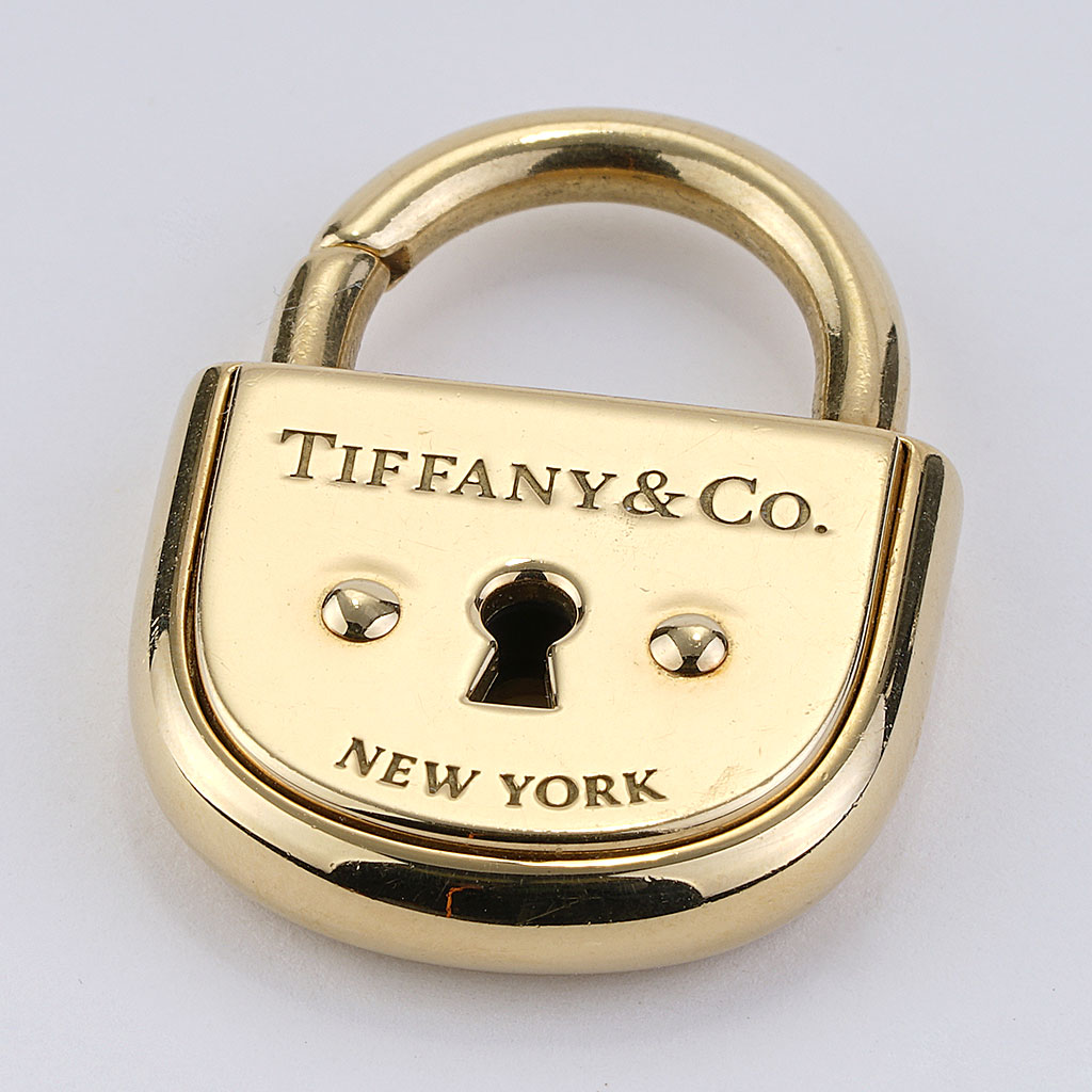 18K Yellow Gold Tiffany & Company Padlock Pendant