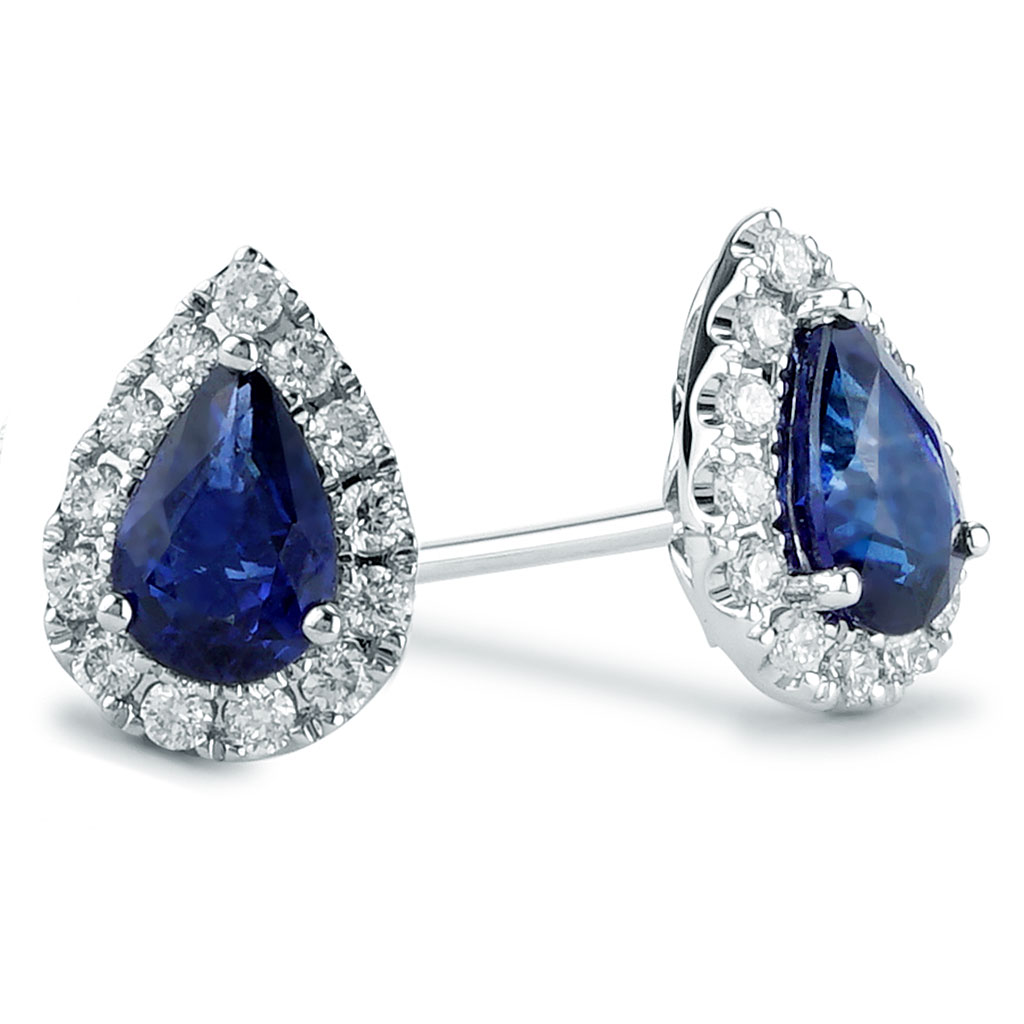 SHAY White Gold, Sapphire and Diamond Earrings for Men | MR PORTER