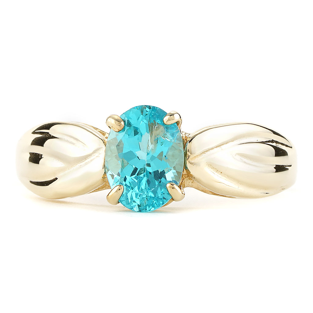 925 Blue Topaz Stone Ring In Silver at Rs 580 in Jaipur | ID: 2849510149833