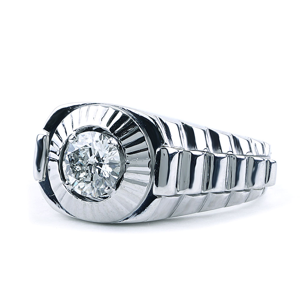 Men's Rolex Style Diamond Ring - Mahtani Jewelers