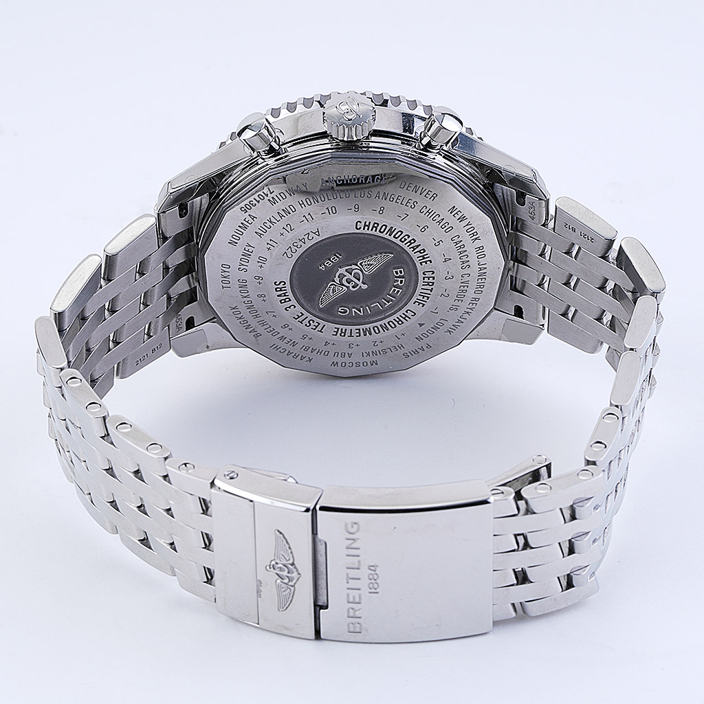 Steel Estate Breitling Navitimer Chronograph 46 black dial – Long's Jewelers