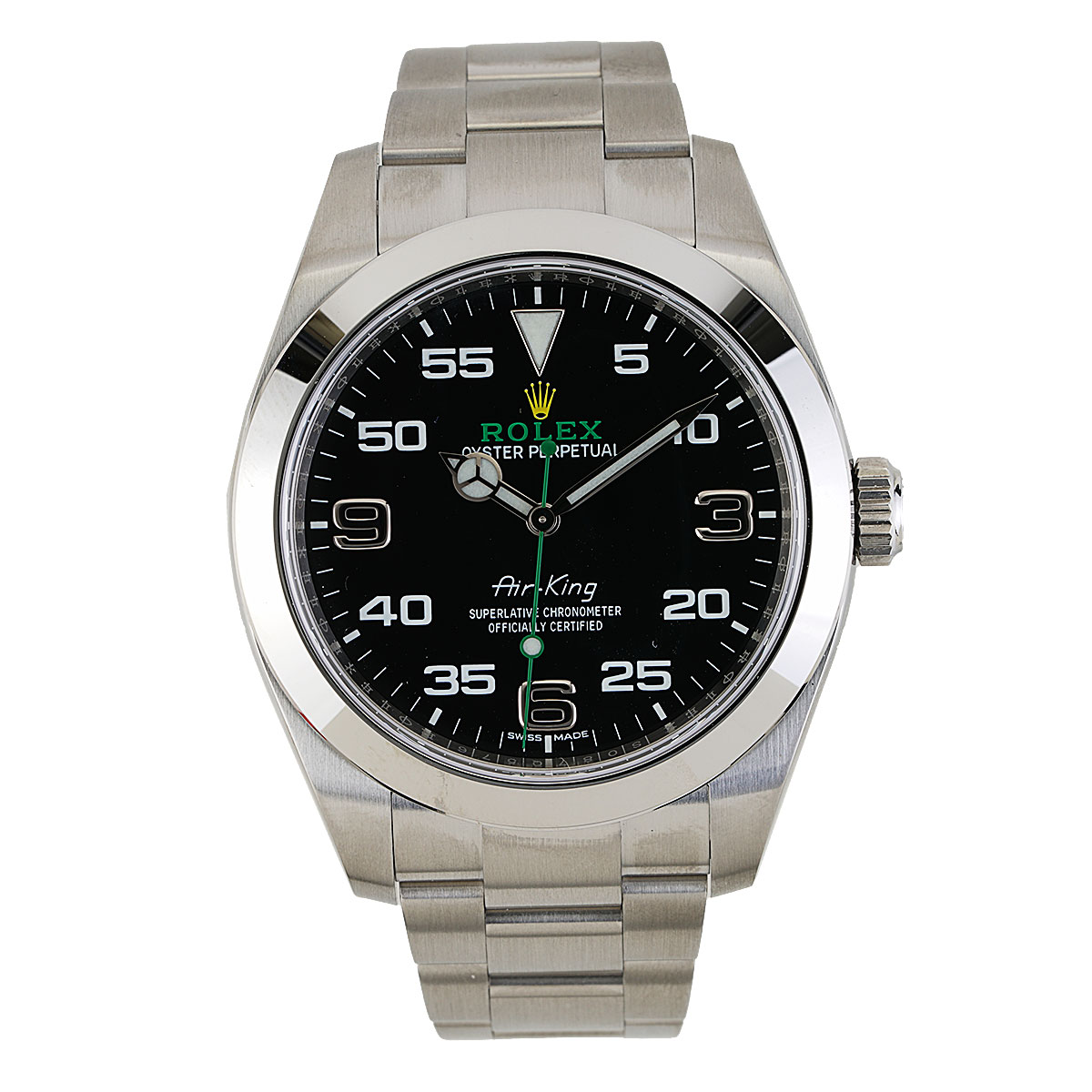 Rolex Oyster Perpetual Air-King Green Second Hand - 2020 | New York Jewelers Chicago