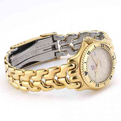 Tag Heuer Ladies Gold Dial Gold Stainless Steel Bracelet 200M Watch S9 –  ELI ADAMS JEWELERS