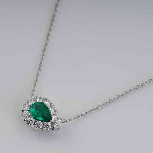 Davite and Delucchi Women's Necklace Emerald Drop – Gioielleria Zambon