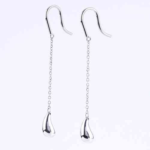 Tiffany & Co. Elsa Peretti Teardrop Earrings in Silver | New Tiffany & Co. Elsa Peretti Teardrop Earrings in Silver | New
