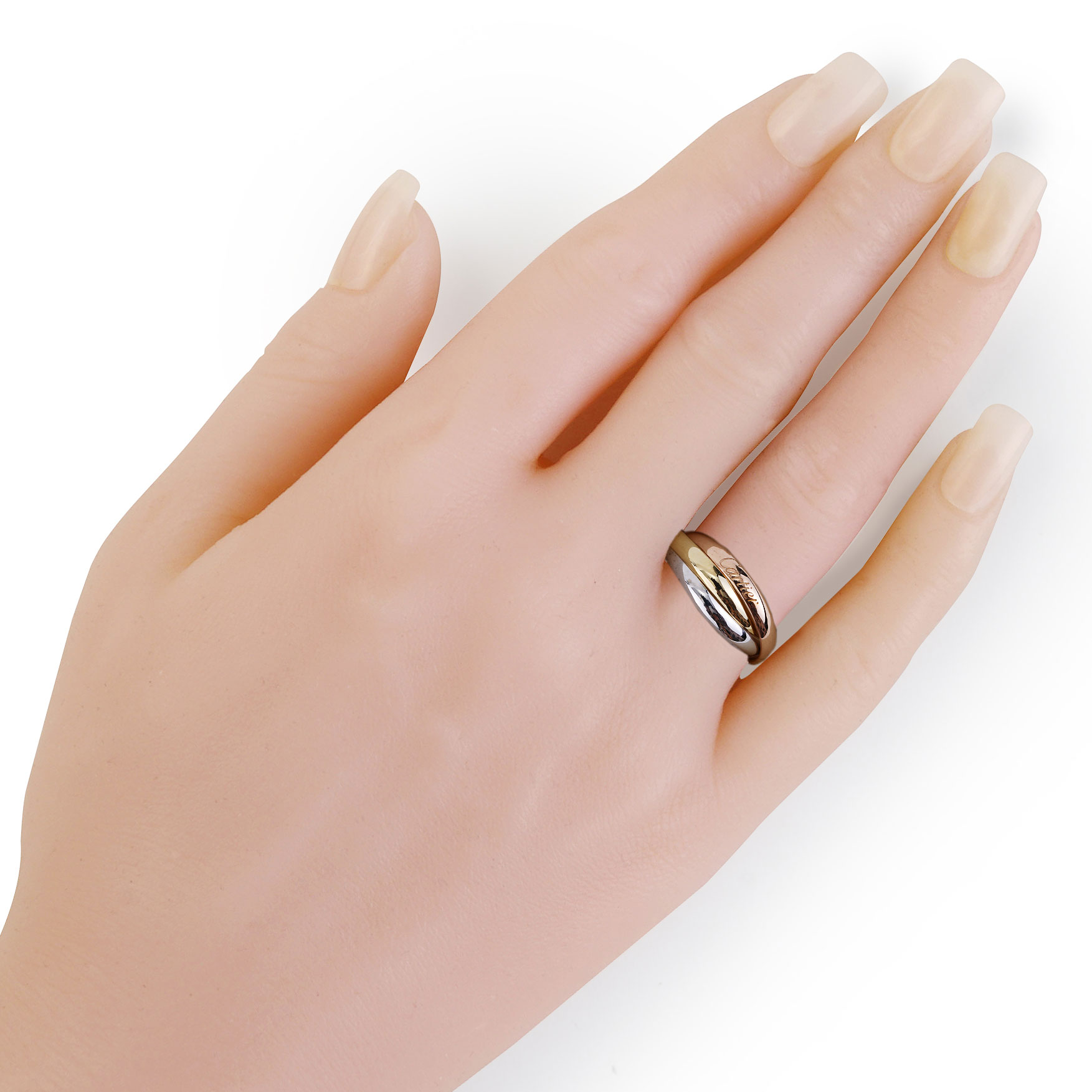 Cartier 18 Karat Tri-Colored Gold Unisex Trinity Rolling Ring | Wilson's  Estate Jewelry