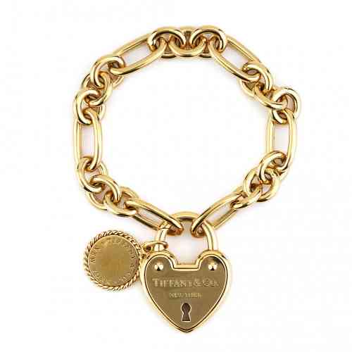 Tiffany & Co. 2003 Atlas Charm Bracelet in 18k Yellow Gold Women's Siz – 31  Jewels Inc.