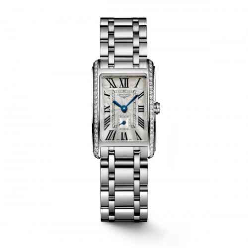 Longines Dolcevita Silver Dial Diamond Bezel Stainless Band
