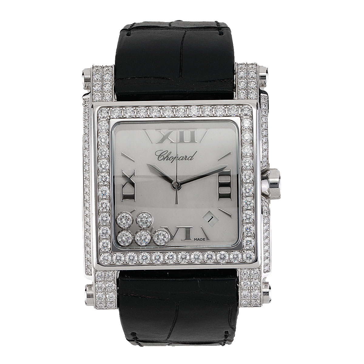 Chopard Happy Sport Square Mother of Pearl and Diamonds 35mm Circa 2010