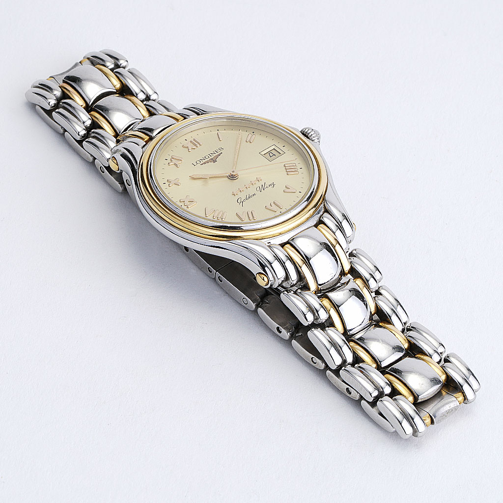 Longines Golden Wing Two tone Stainless 18K Yellow Gold Watch