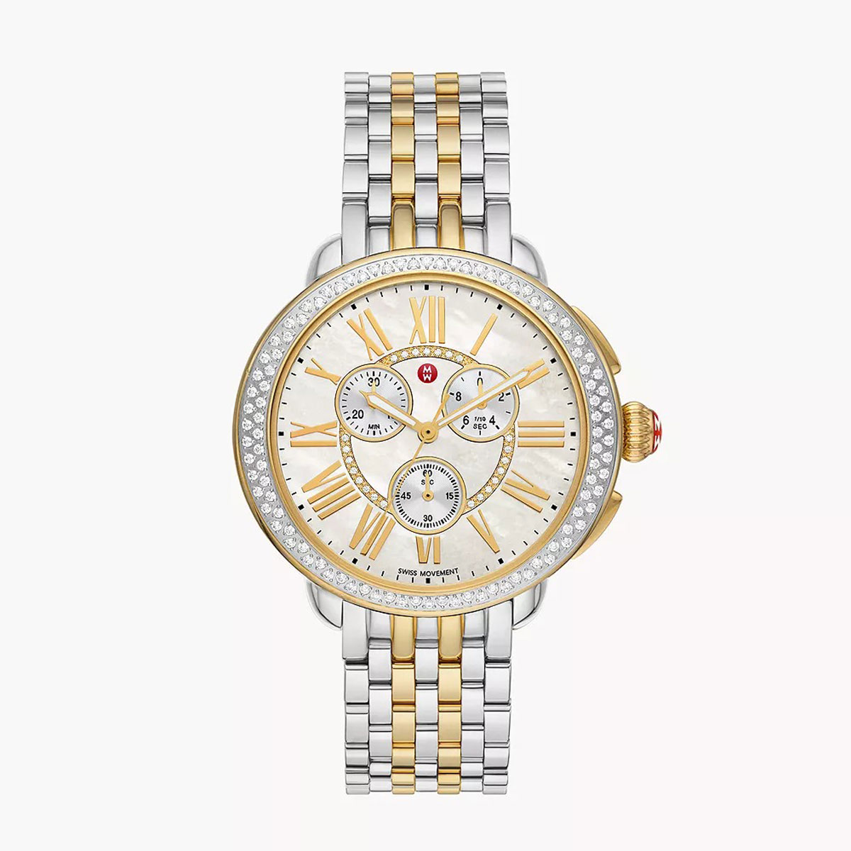 Michele watch two hot sale tone band