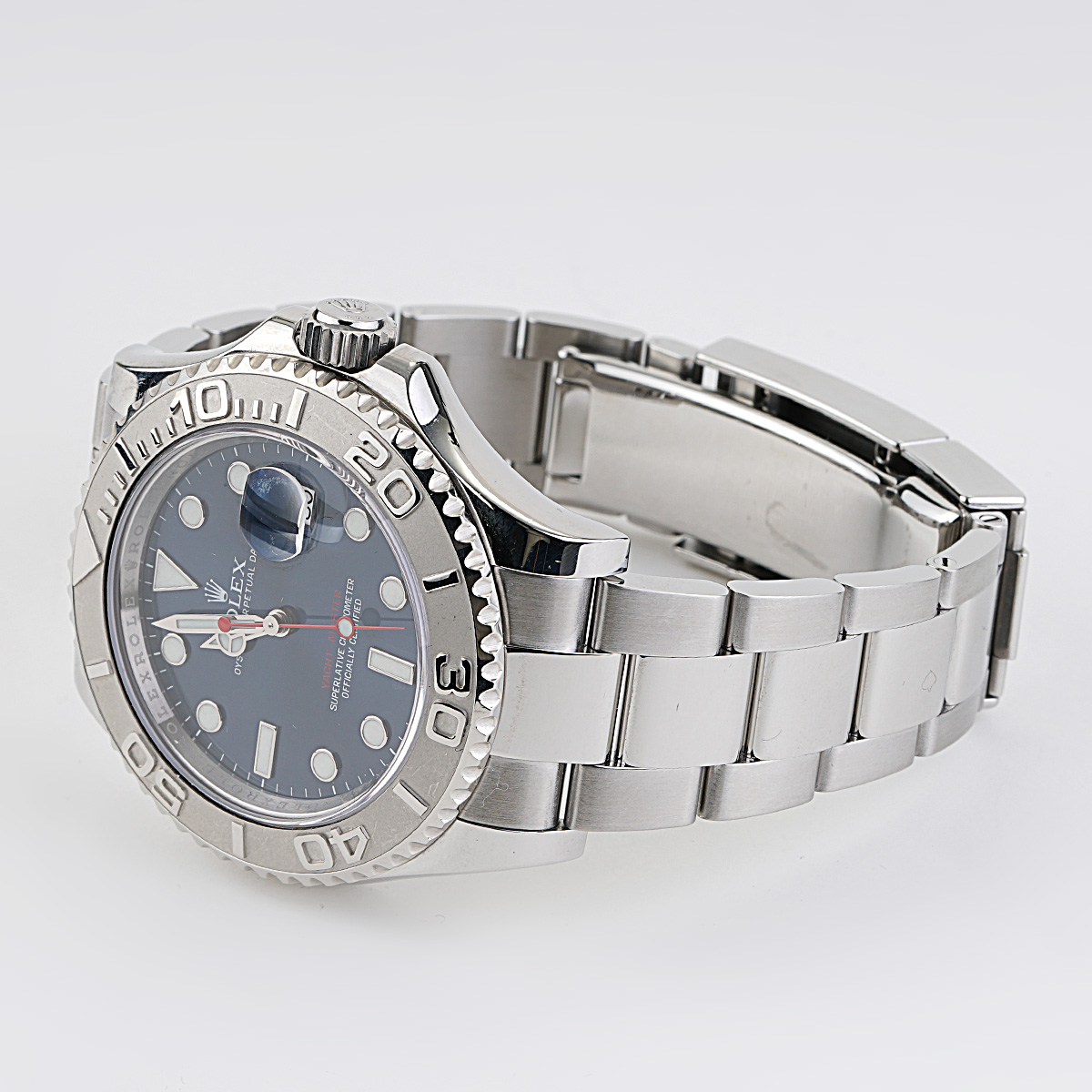 Rolex Yachtmaster (116622) blue dial, 40mm, platinum bezel